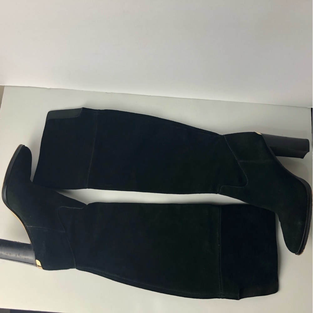 Michael Kors Regina Knee High Black Tall Heeled Boots 8.5 - Picture 13 of 14